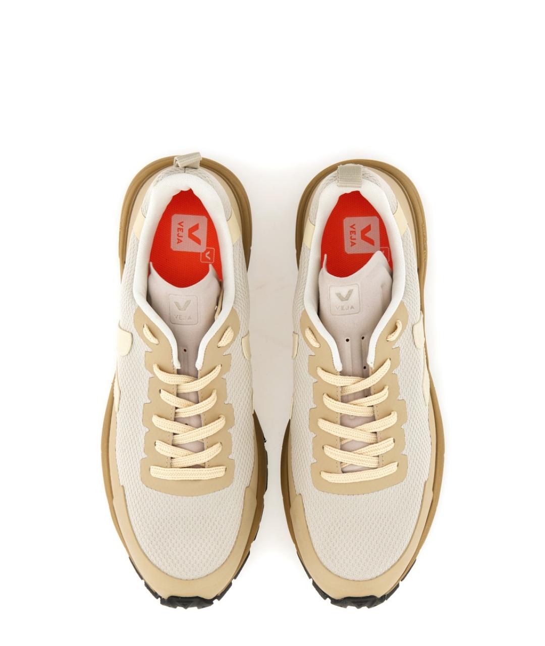 VEJA Бежевые синтетические низкие кроссовки / кеды, фото 6