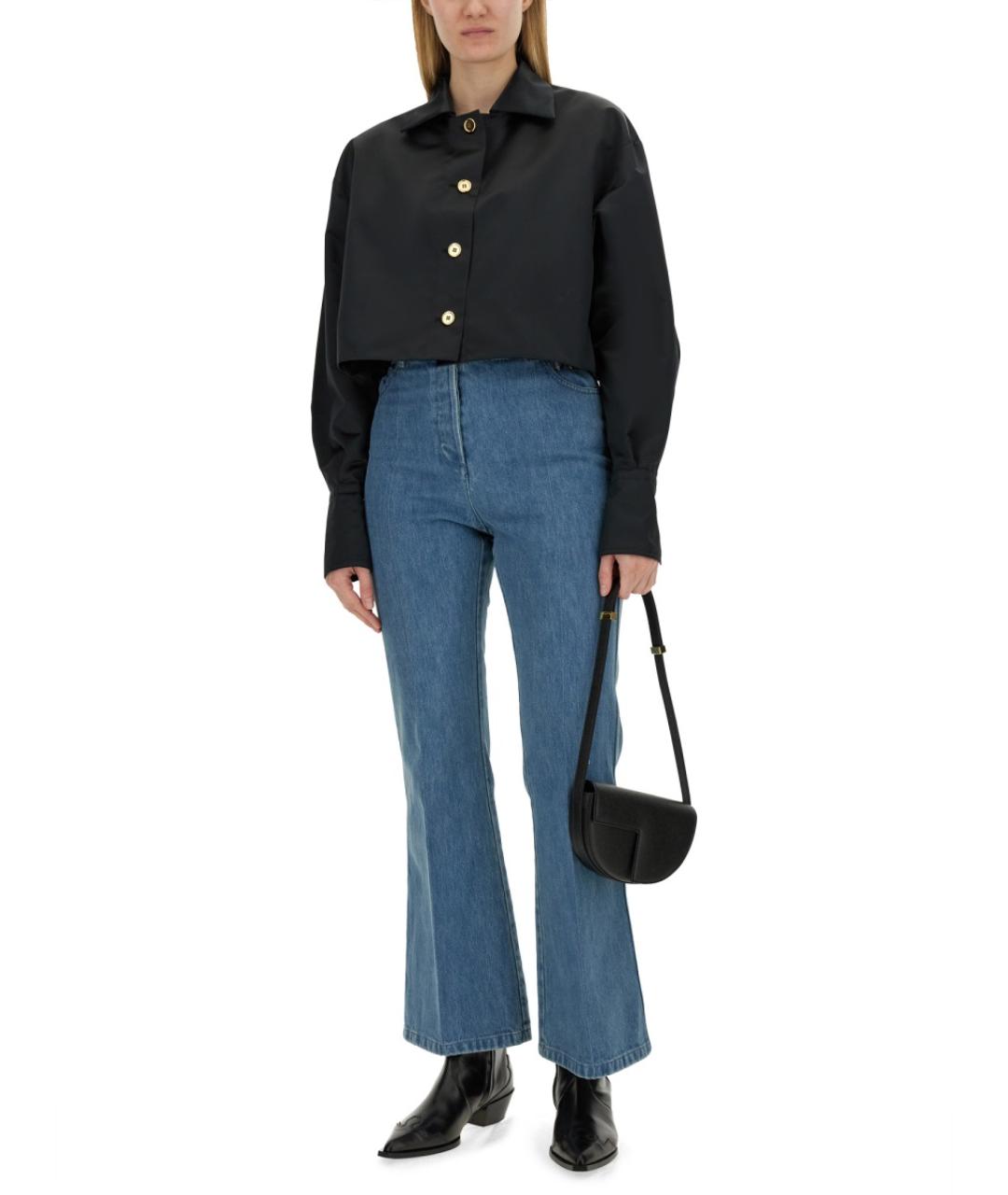 PATOU Синие хлопковые джинсы клеш, фото 2