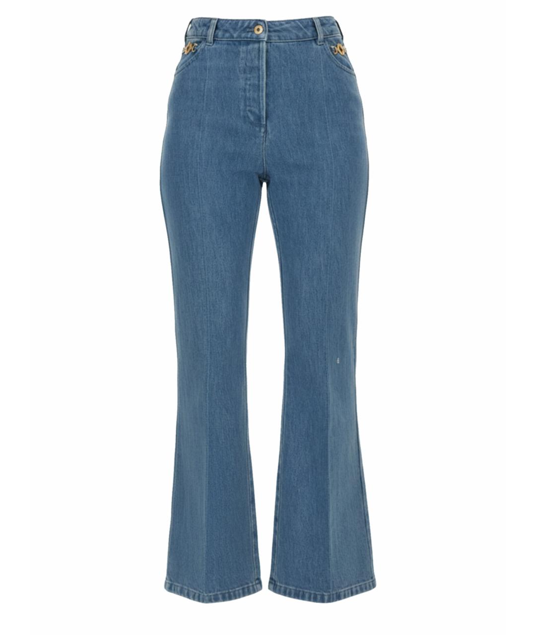 PATOU Синие хлопковые джинсы клеш, фото 1