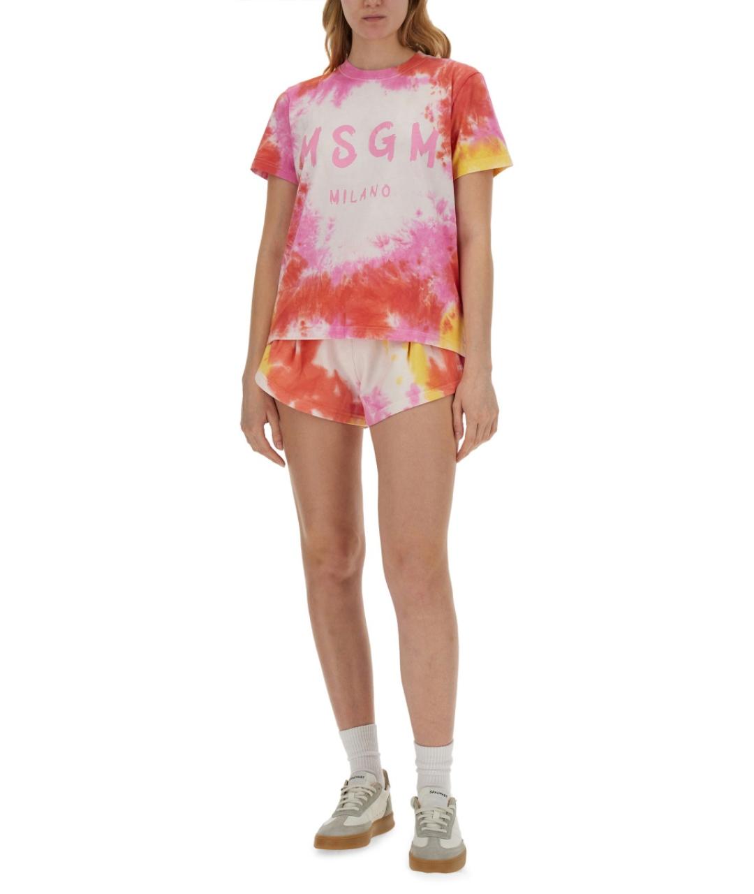 MSGM Мульти хлопковые шорты, фото 2