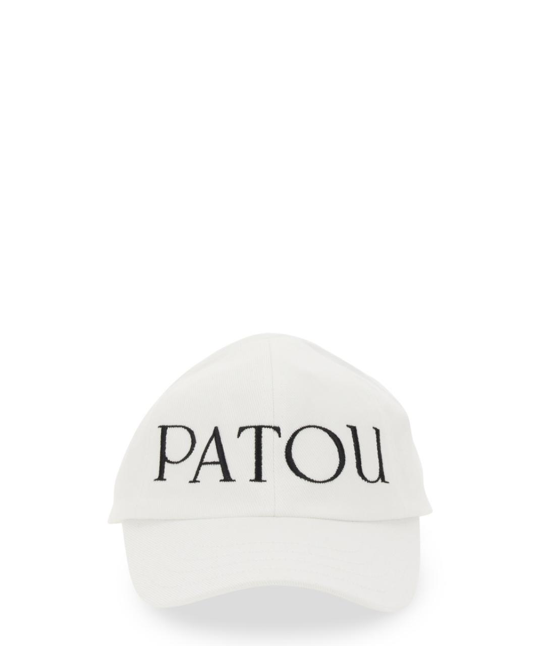 PATOU Белая хлопковая кепка, фото 1