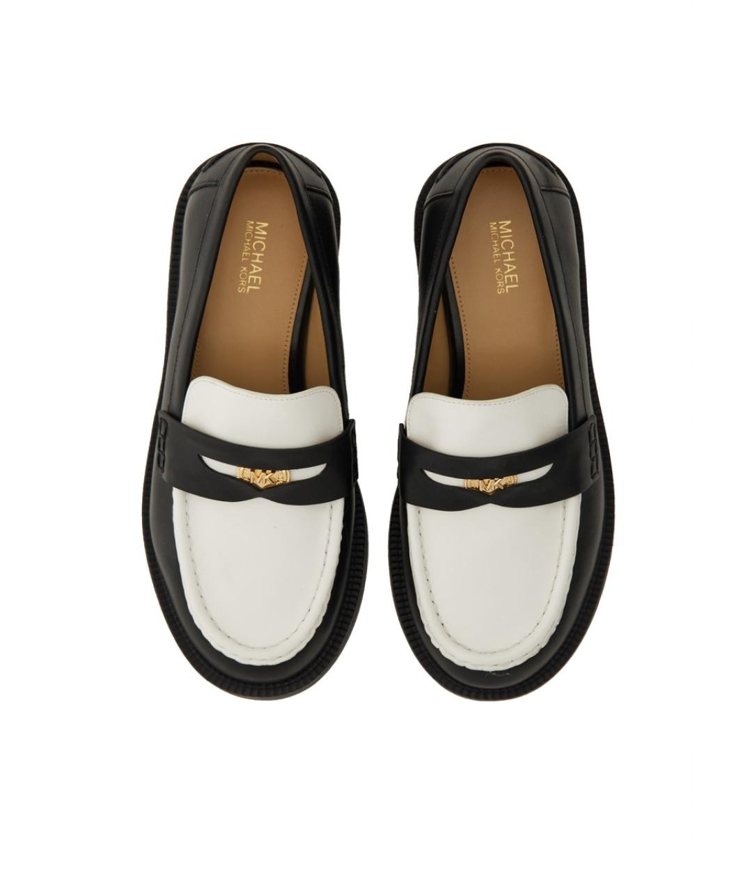 MICHAEL KORS Черные кожаные лоферы, фото 2
