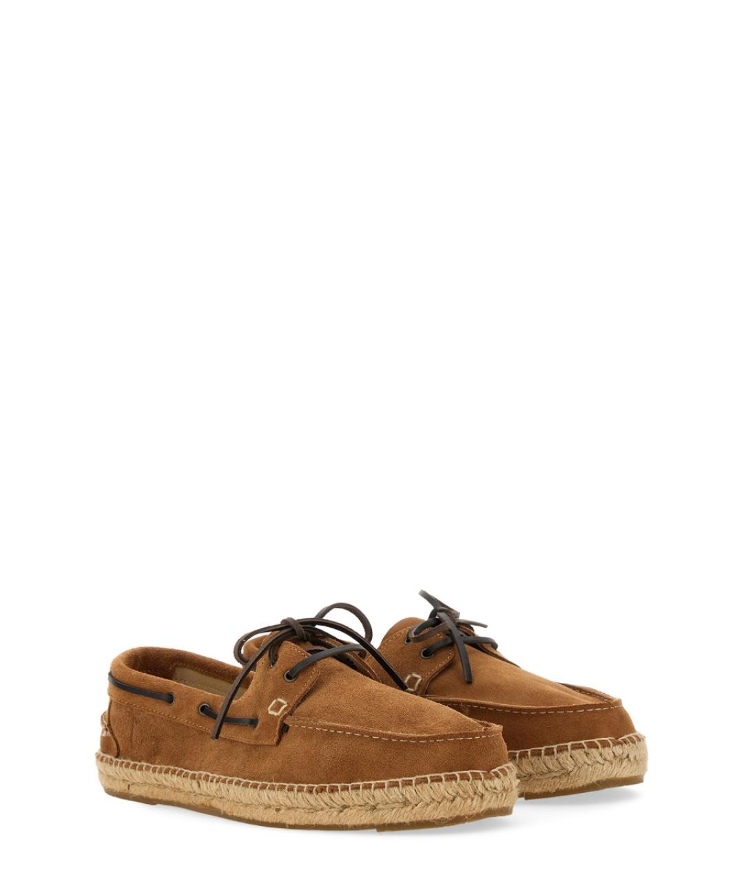 MANEBI Коричневые замшевые мокасины, фото 2