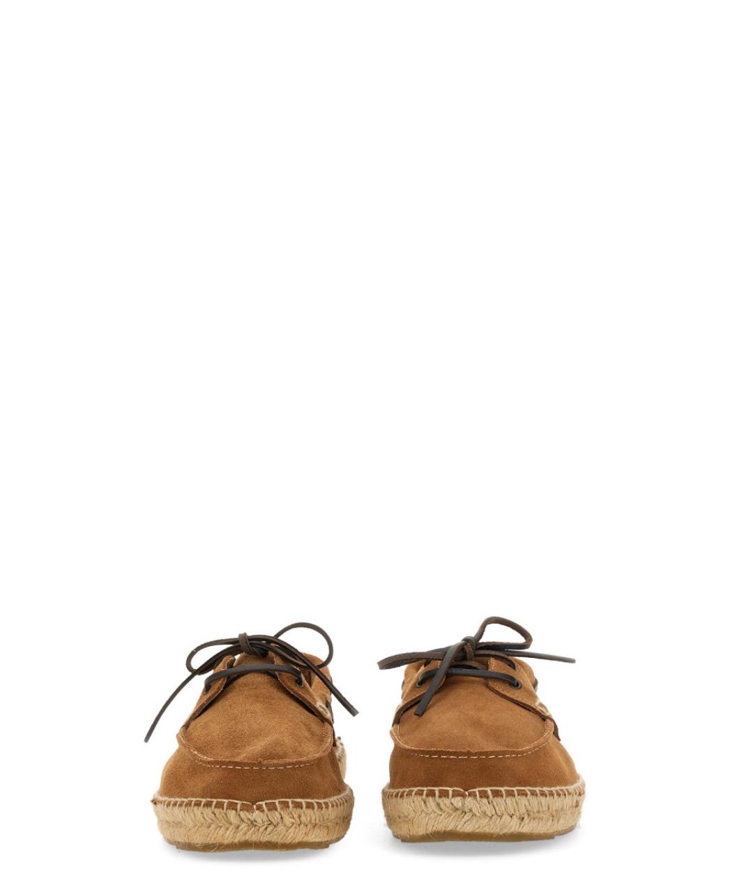 MANEBI Коричневые замшевые мокасины, фото 4