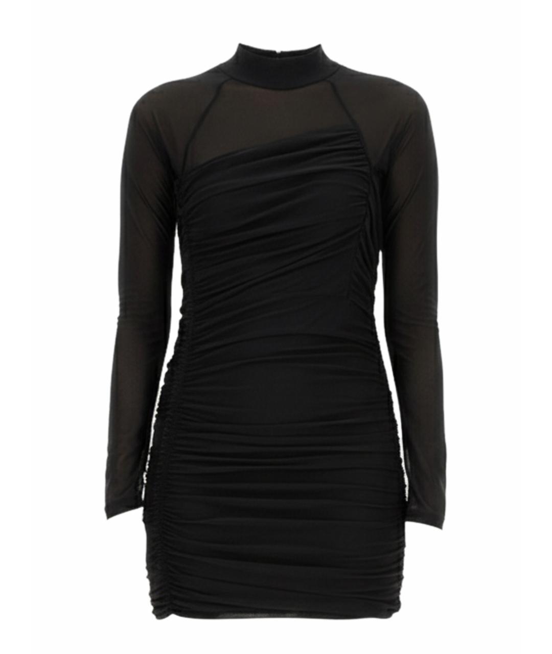 HELMUT LANG Черное полиэстеровое вечернее платье, фото 1