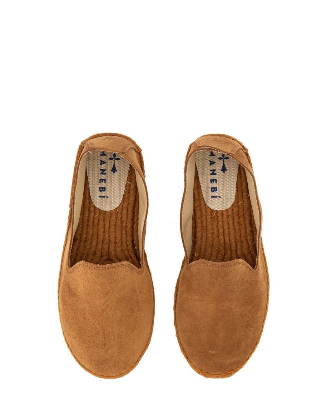 MANEBI Коричневые замшевые эспадрильи, фото 5