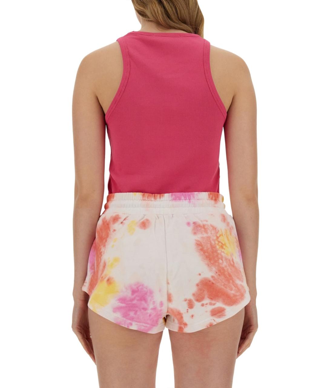 MSGM Фуксия хлопко-эластановая майка, фото 4