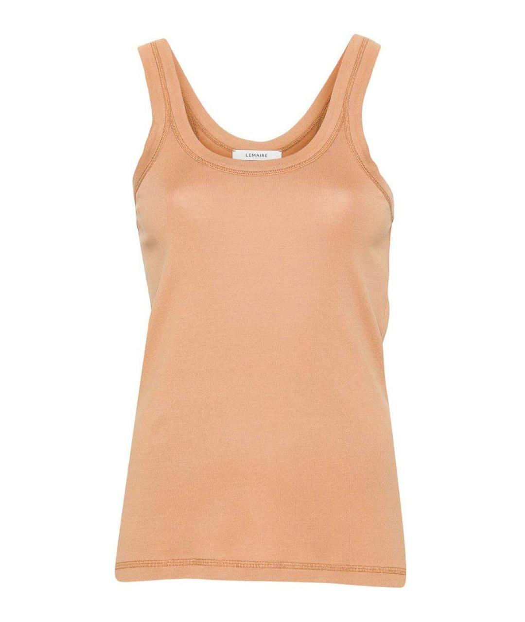 LEMAIRE Бежевая хлопковая майка, фото 1