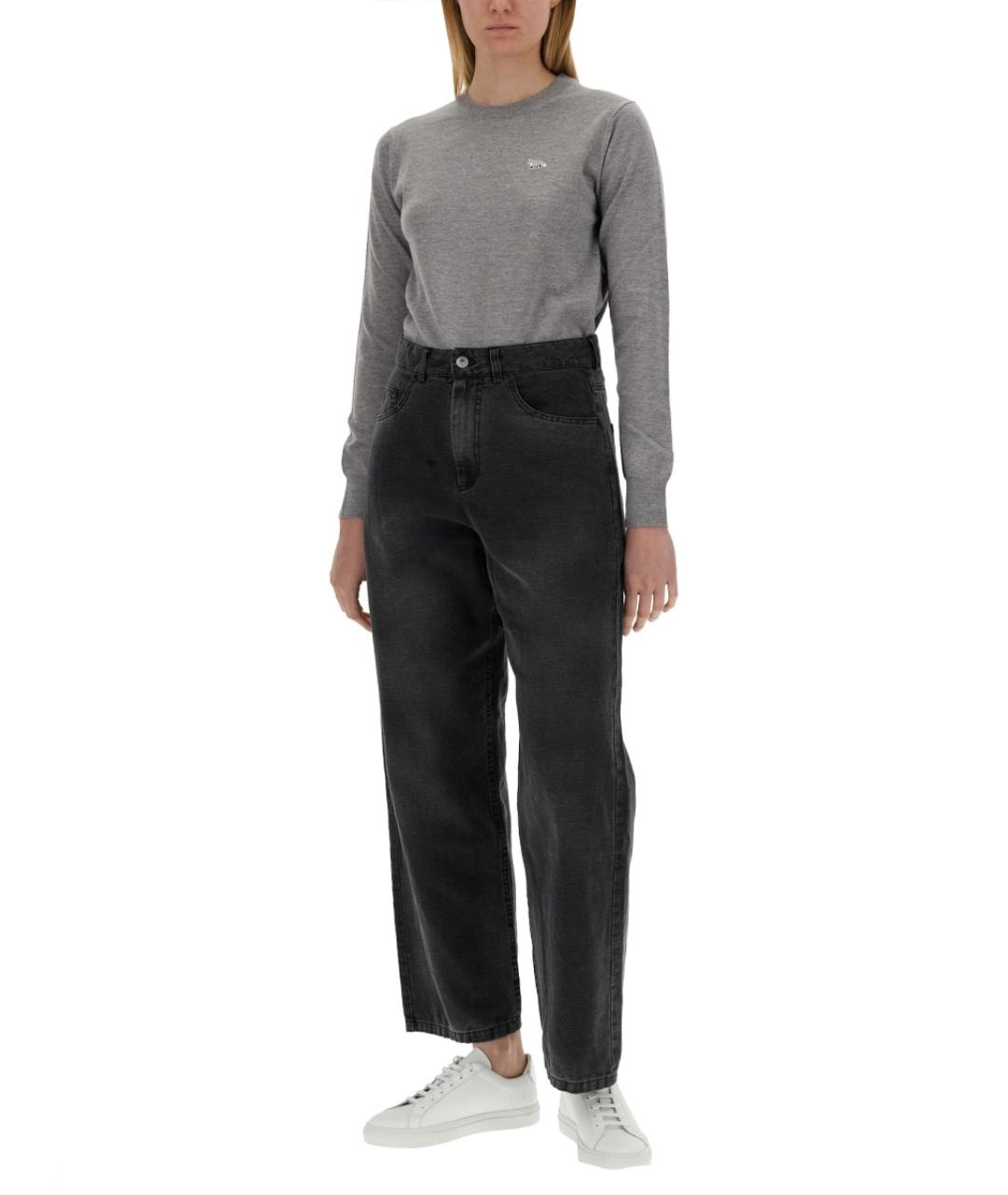 MAISON KITSUNE Серый шерстяной джемпер / свитер, фото 2