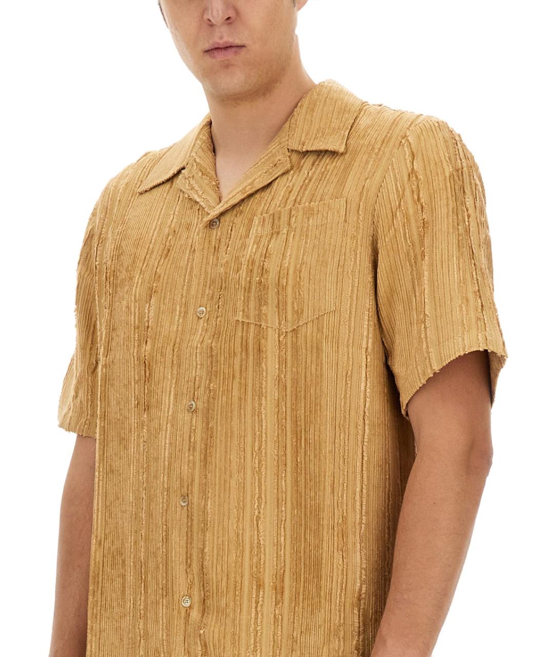SEFR Бежевая хлопковая кэжуал рубашка, фото 4