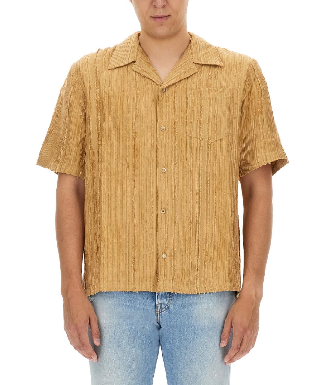 SEFR Бежевая хлопковая кэжуал рубашка, фото 5