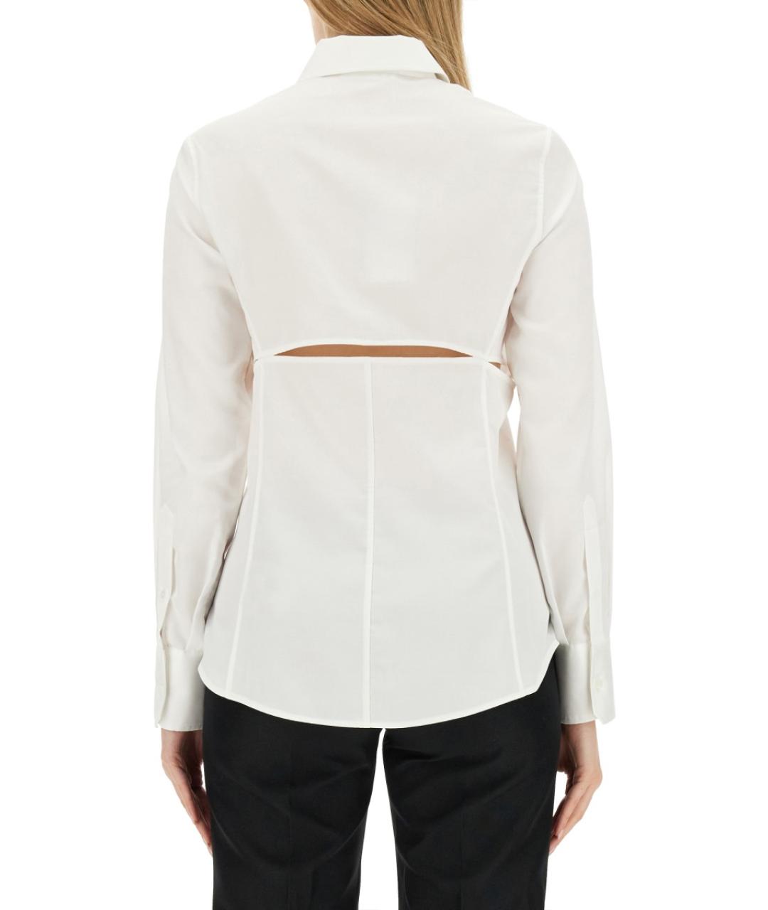 HELMUT LANG Белая хлопковая рубашка, фото 3