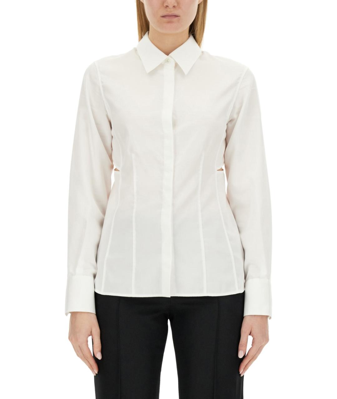 HELMUT LANG Белая хлопковая рубашка, фото 5