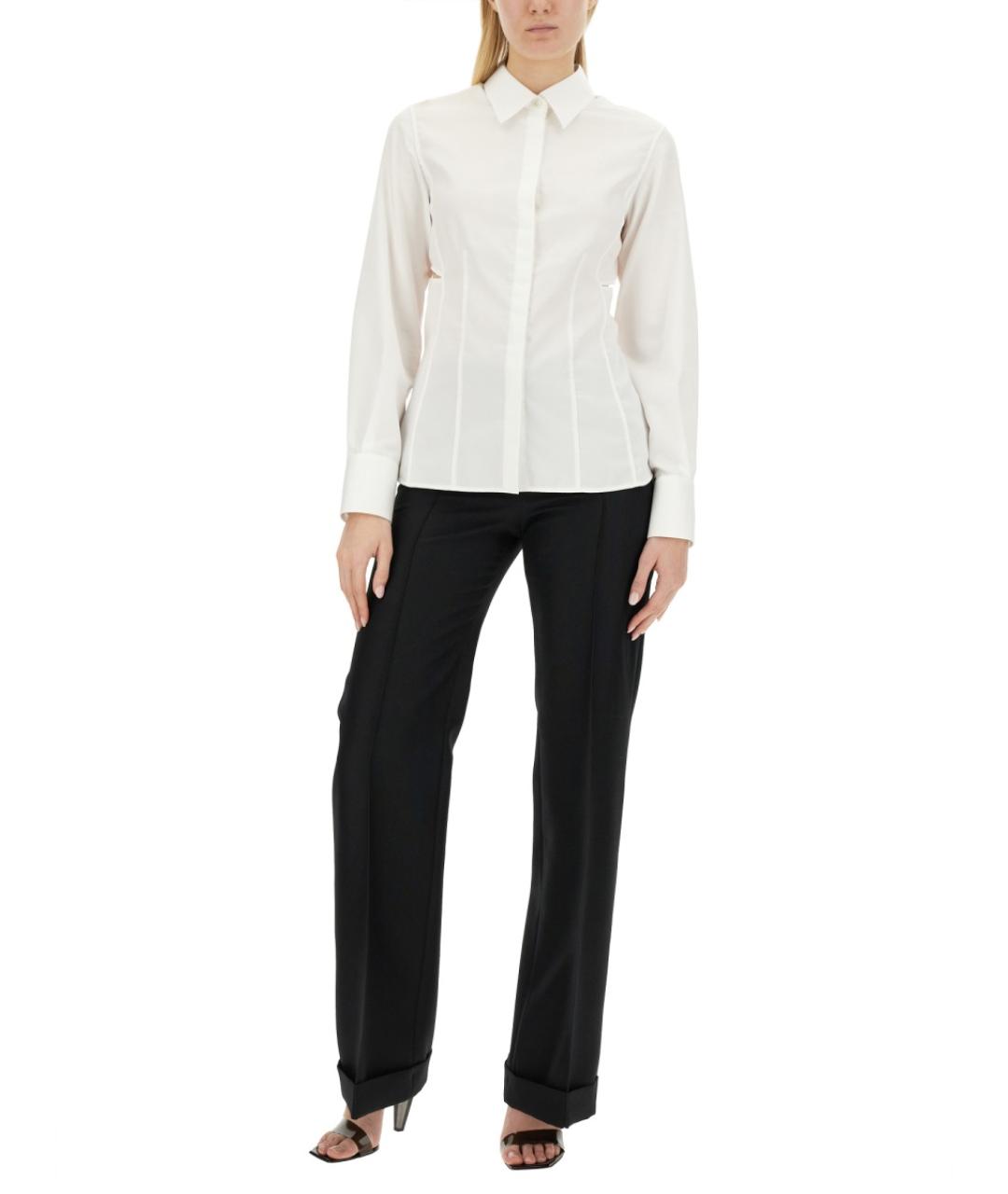 HELMUT LANG Белая хлопковая рубашка, фото 2