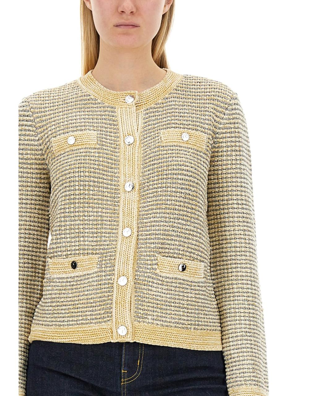 TORY BURCH Белый вискозный кардиган, фото 4