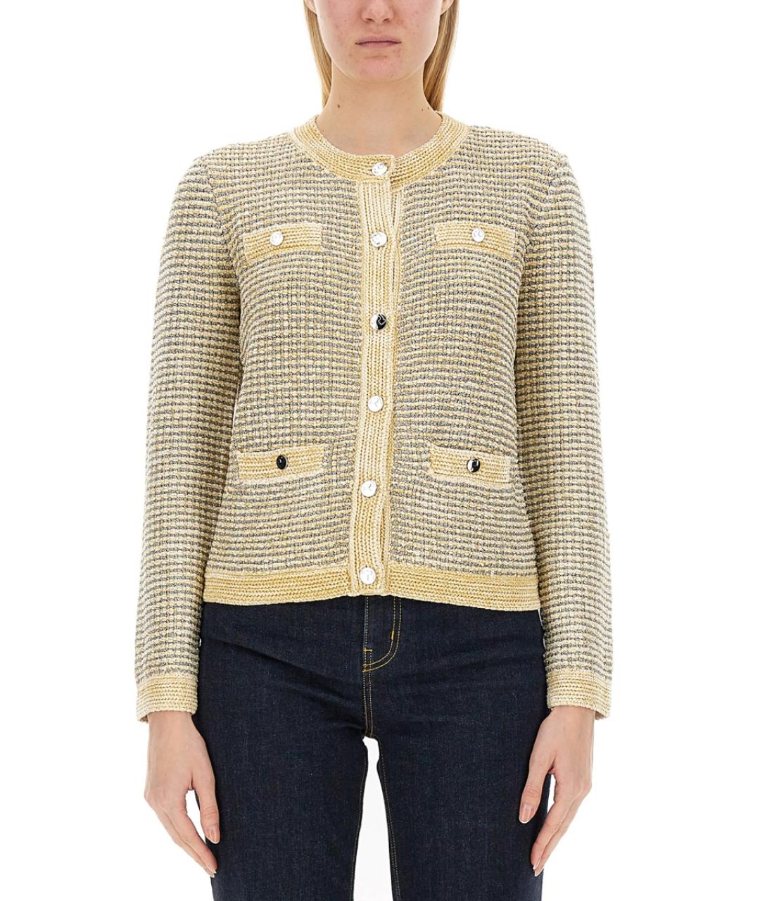 TORY BURCH Белый вискозный кардиган, фото 5