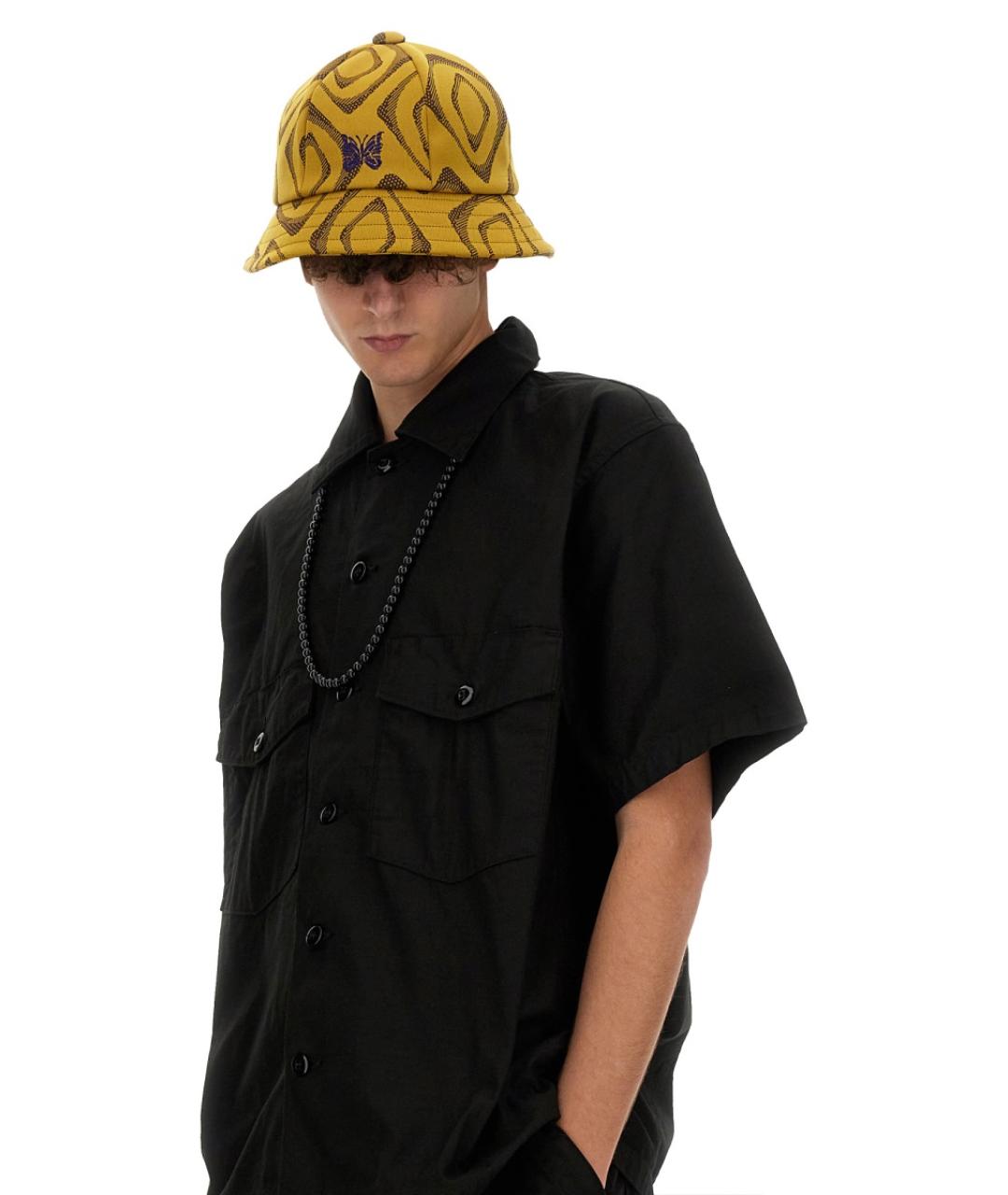 NEEDLES Черная хлопковая кэжуал рубашка, фото 4