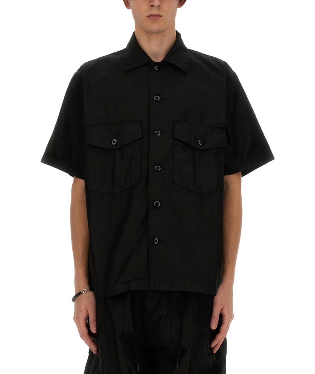 NEEDLES Черная хлопковая кэжуал рубашка, фото 5