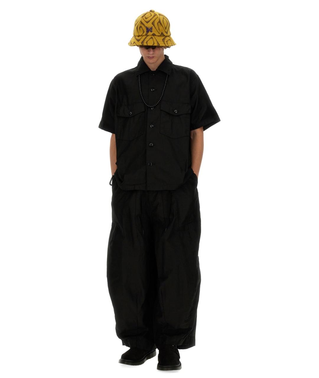 NEEDLES Черная хлопковая кэжуал рубашка, фото 2