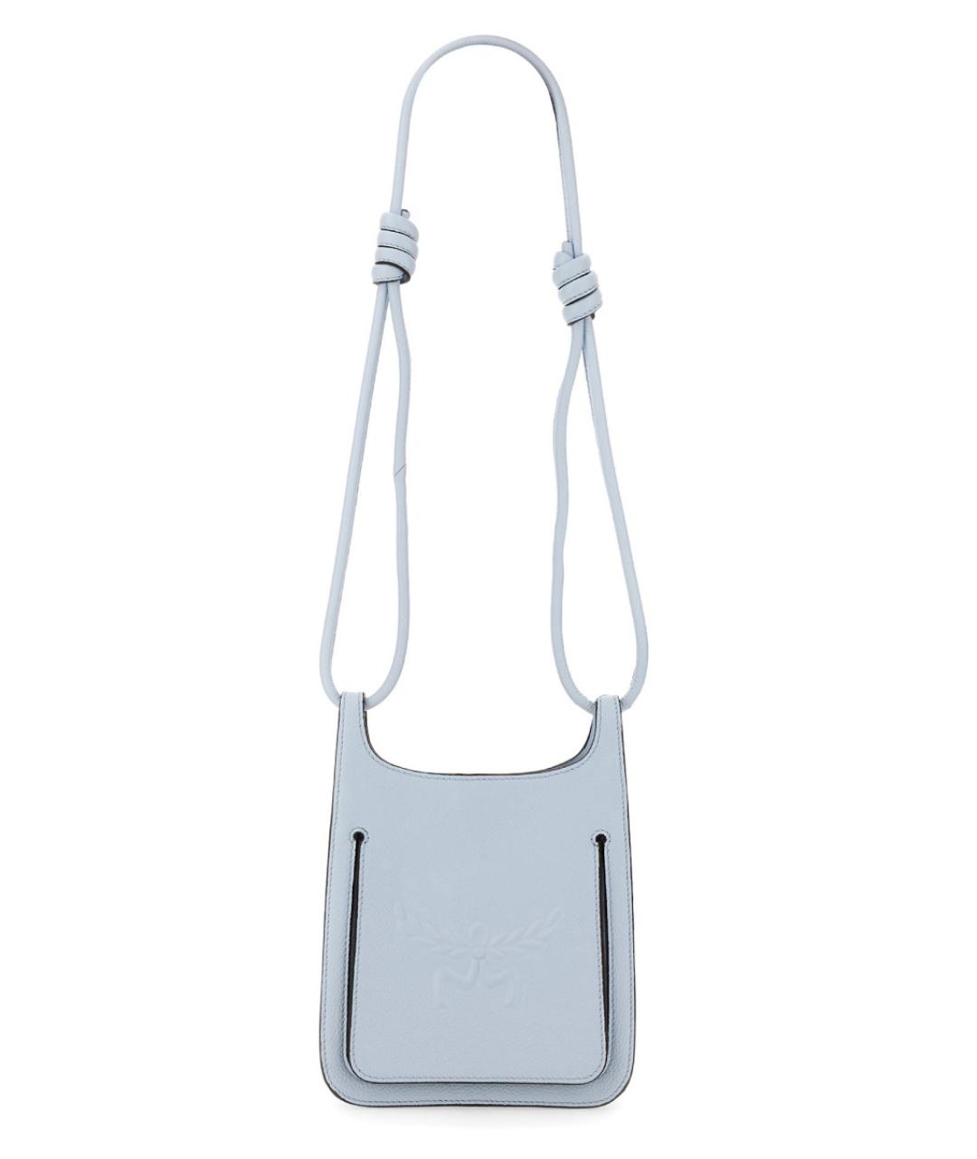 MCM Синяя кожаная сумка через плечо, фото 1