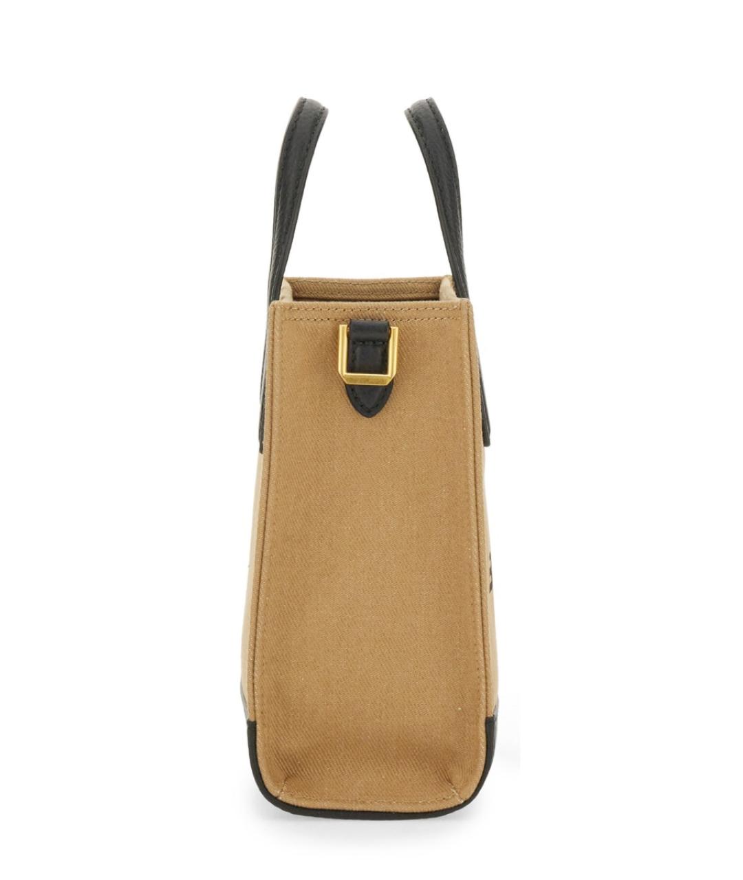 BALLY Бежевая хлопковая сумка тоут, фото 4