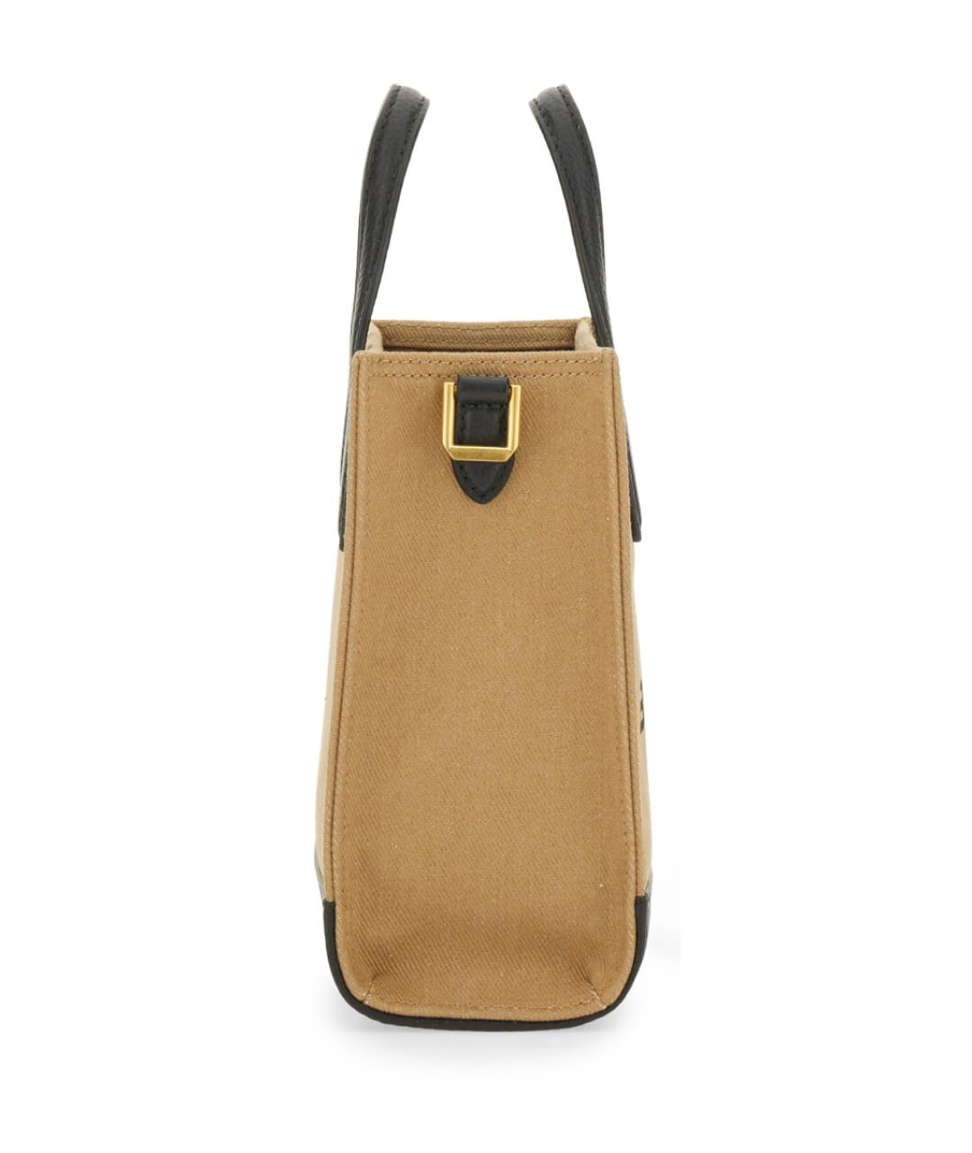 BALLY Бежевая хлопковая сумка тоут, фото 7