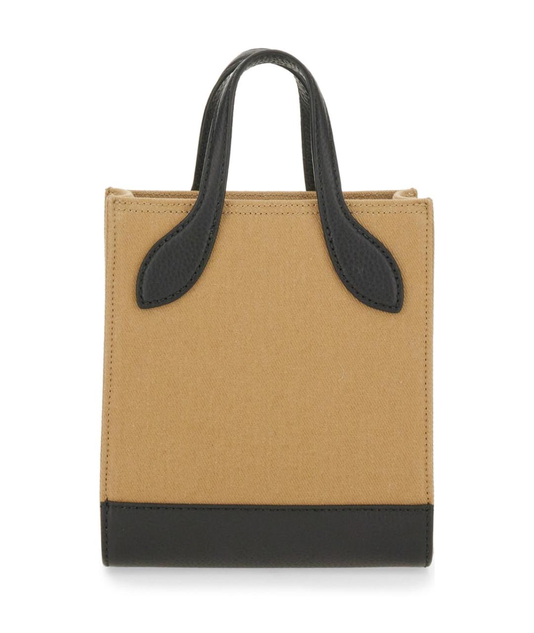 BALLY Бежевая хлопковая сумка тоут, фото 2