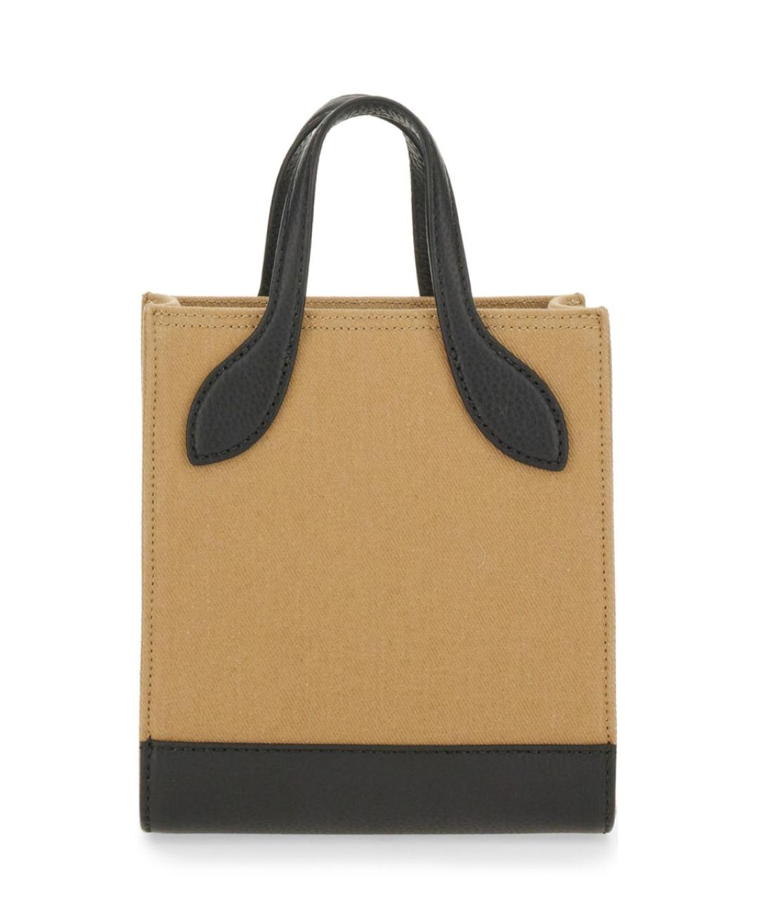 BALLY Бежевая хлопковая сумка тоут, фото 3