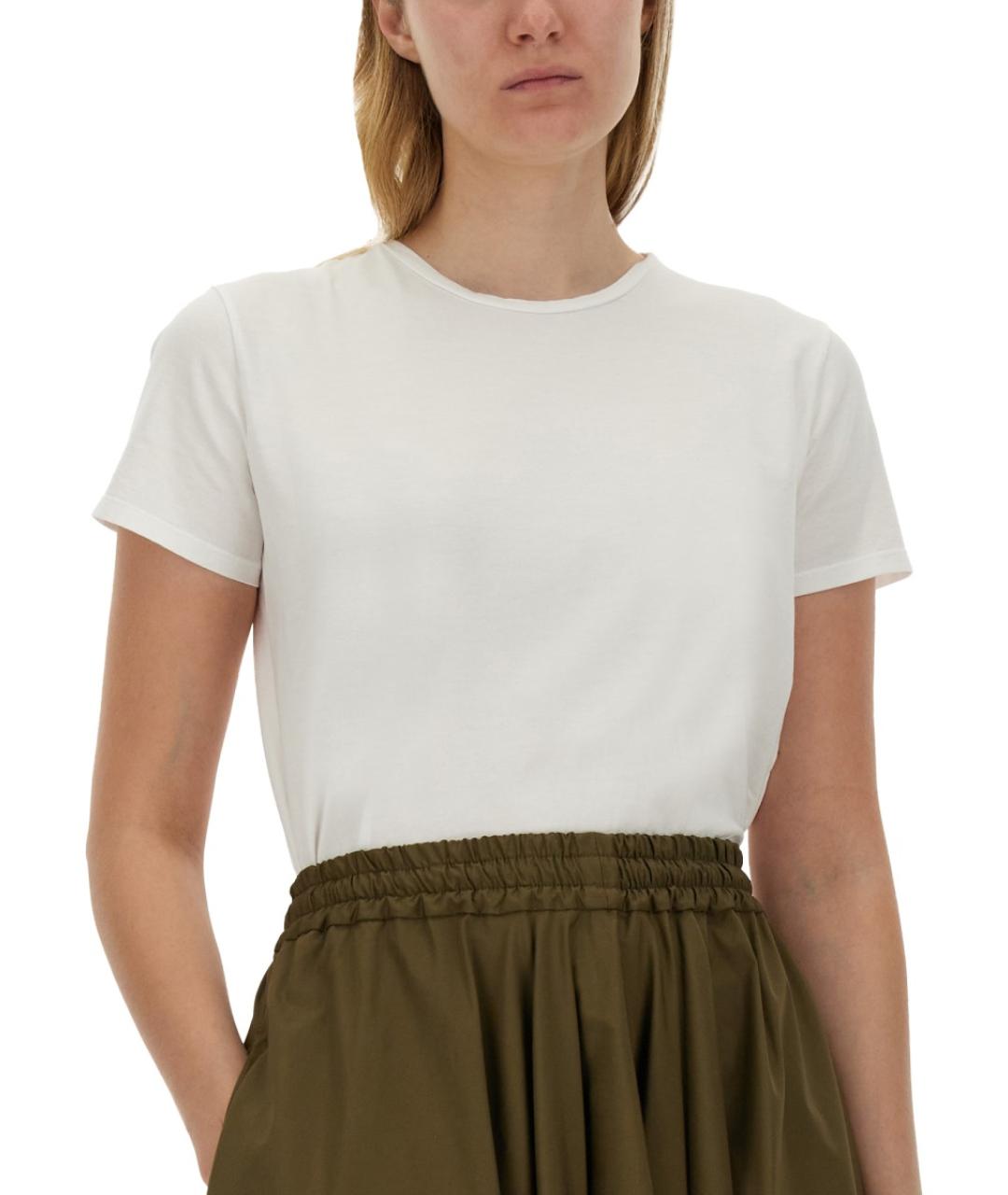 ASPESI Белая хлопковая футболка, фото 4