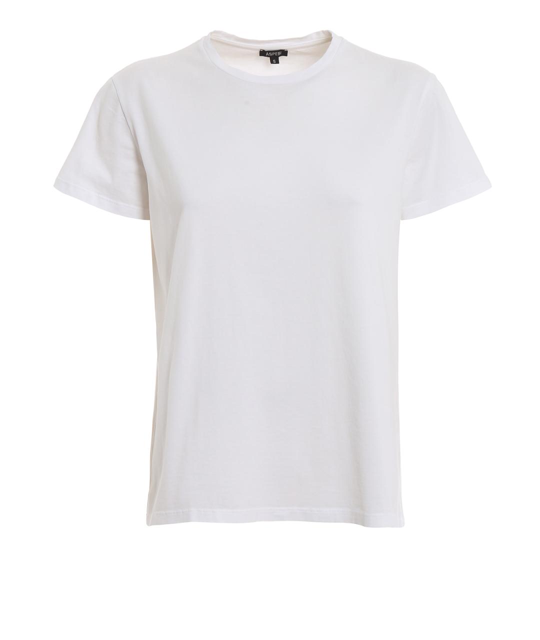 ASPESI Белая хлопковая футболка, фото 1