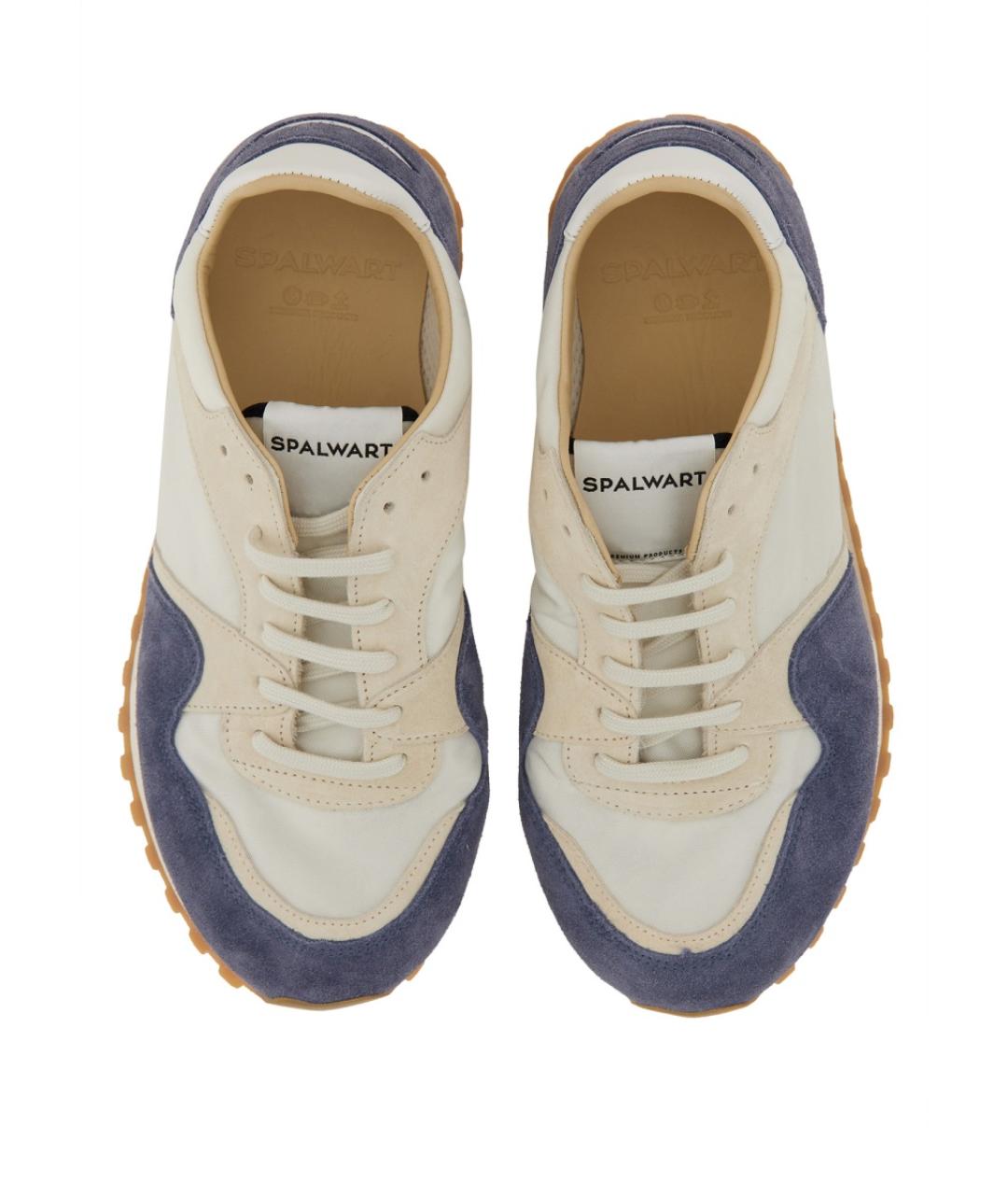 SPALWART Синие кожаные низкие кроссовки / кеды, фото 6