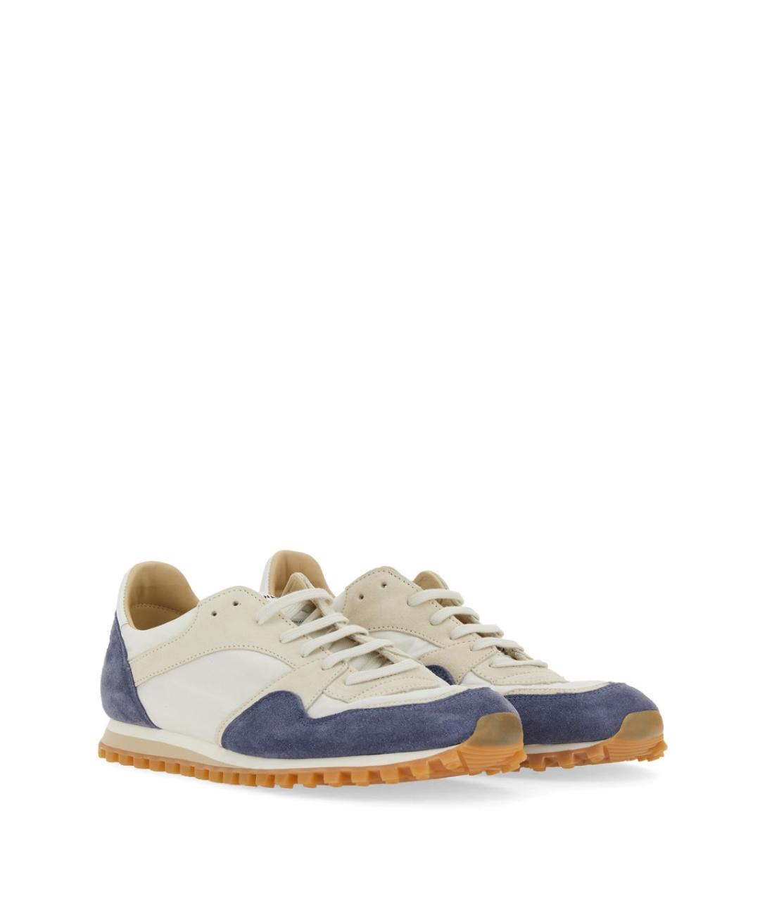 SPALWART Синие кожаные низкие кроссовки / кеды, фото 2