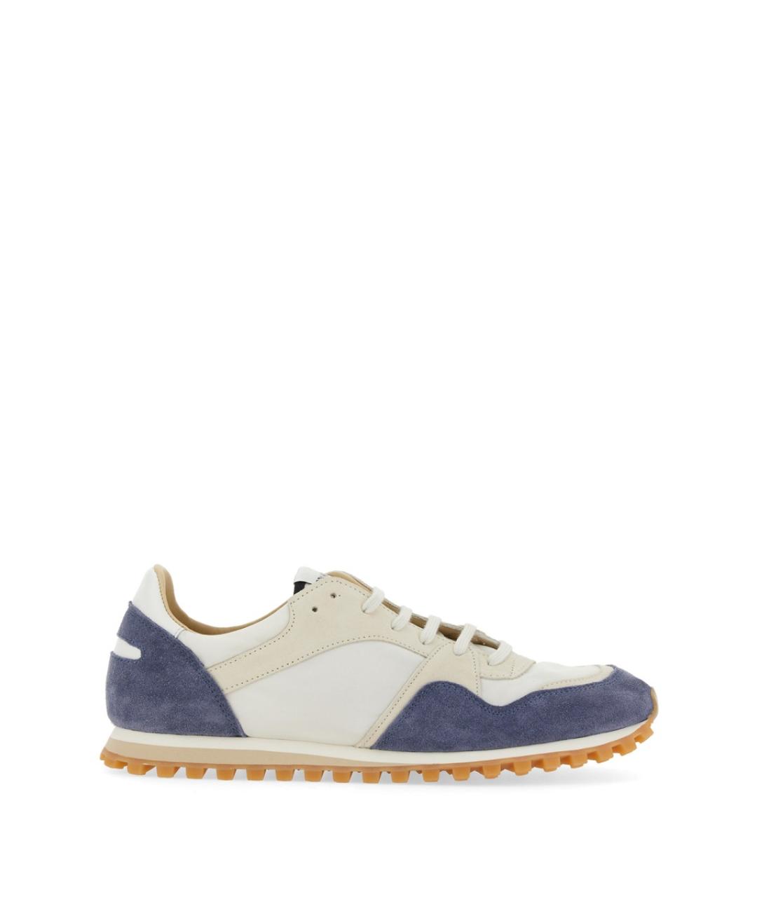 SPALWART Синие кожаные низкие кроссовки / кеды, фото 1