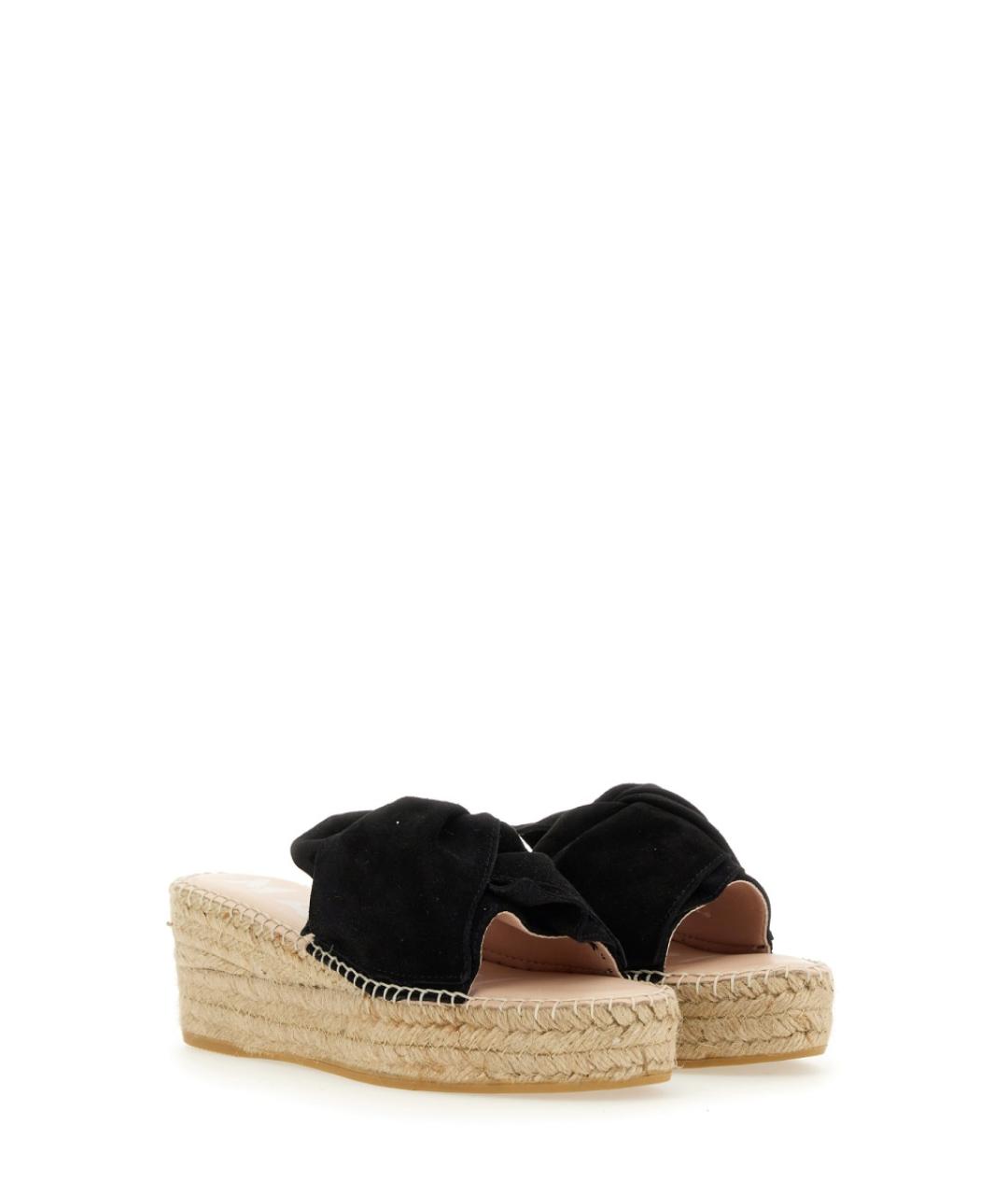 MANEBI Черные босоножки, фото 2