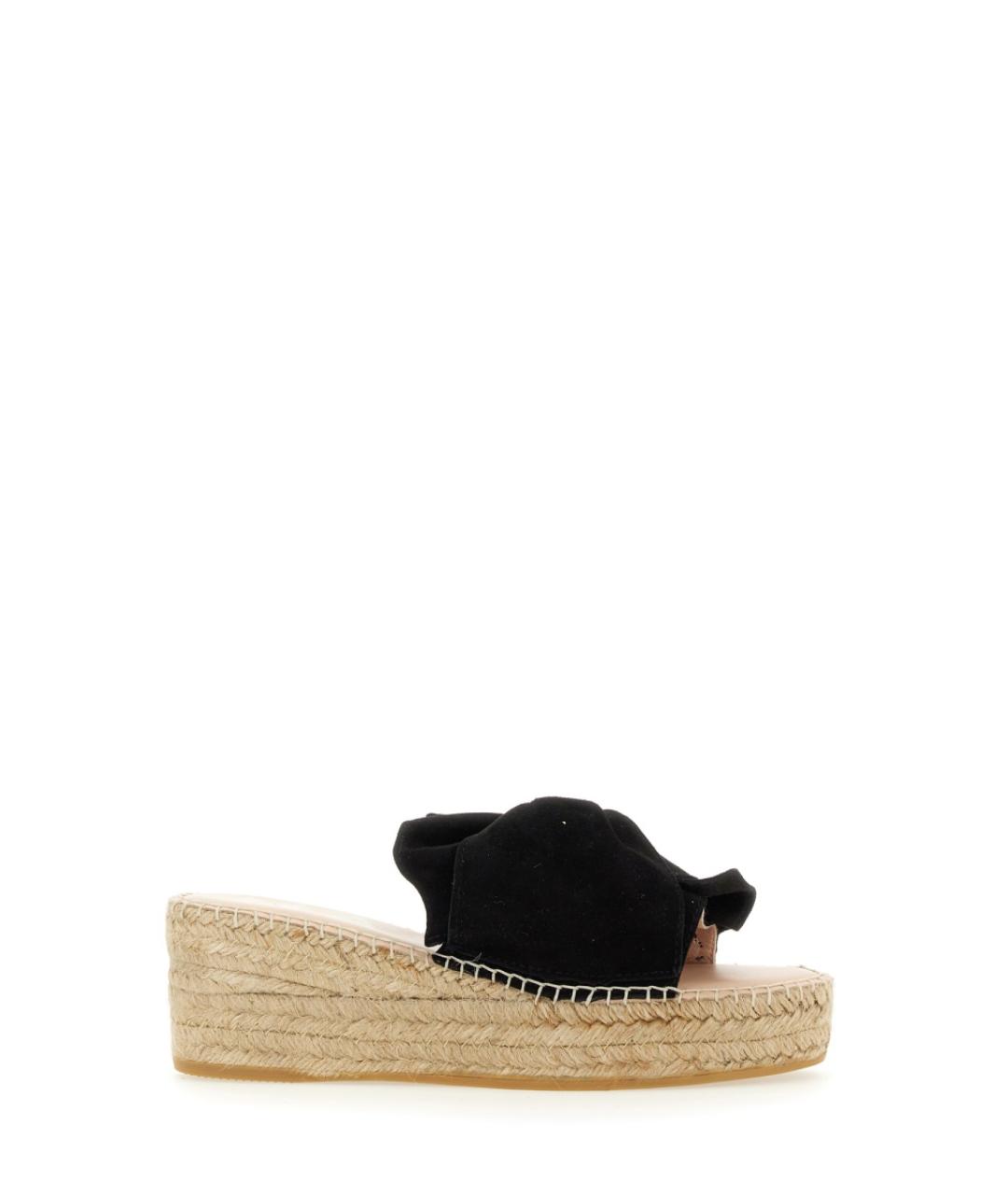 MANEBI Черные босоножки, фото 1