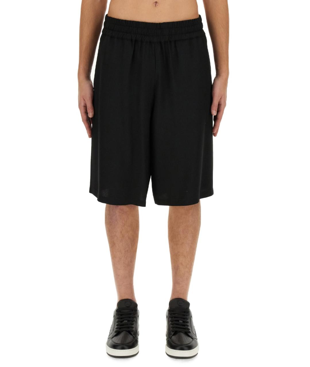 MOSCHINO Черные ацетатные шорты, фото 5