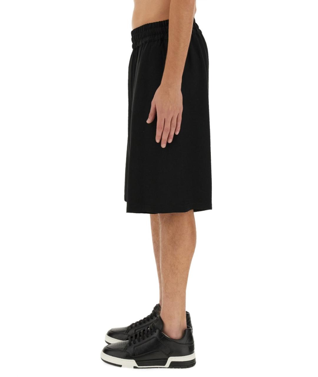 MOSCHINO Черные ацетатные шорты, фото 4