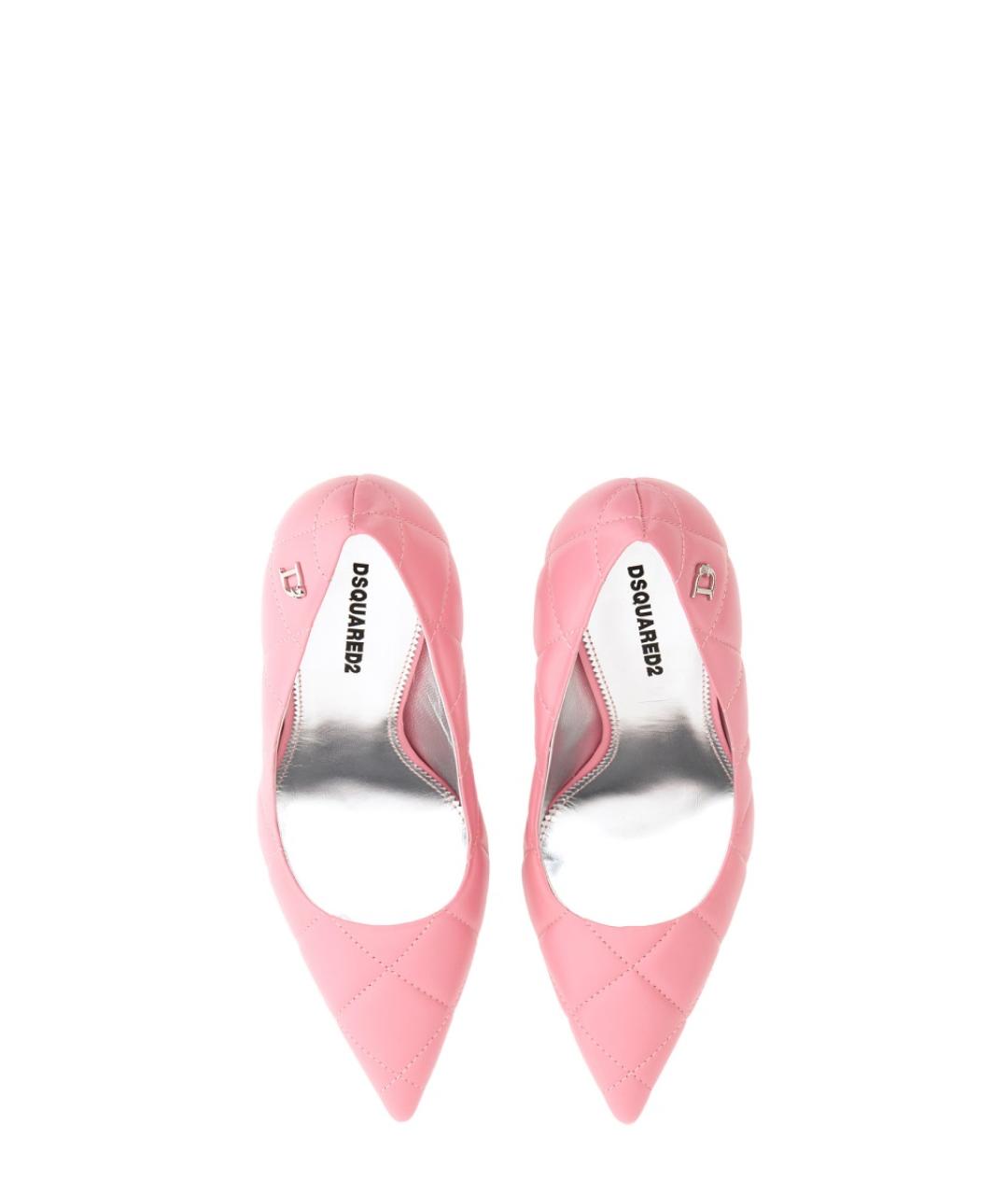 DSQUARED2 Розовые кожаные туфли, фото 2
