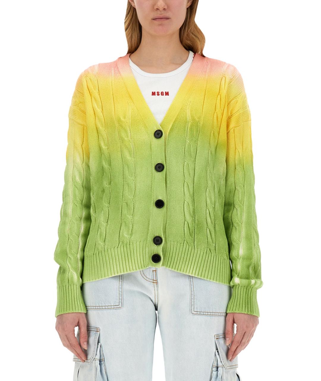 MSGM Мульти хлопковый кардиган, фото 5