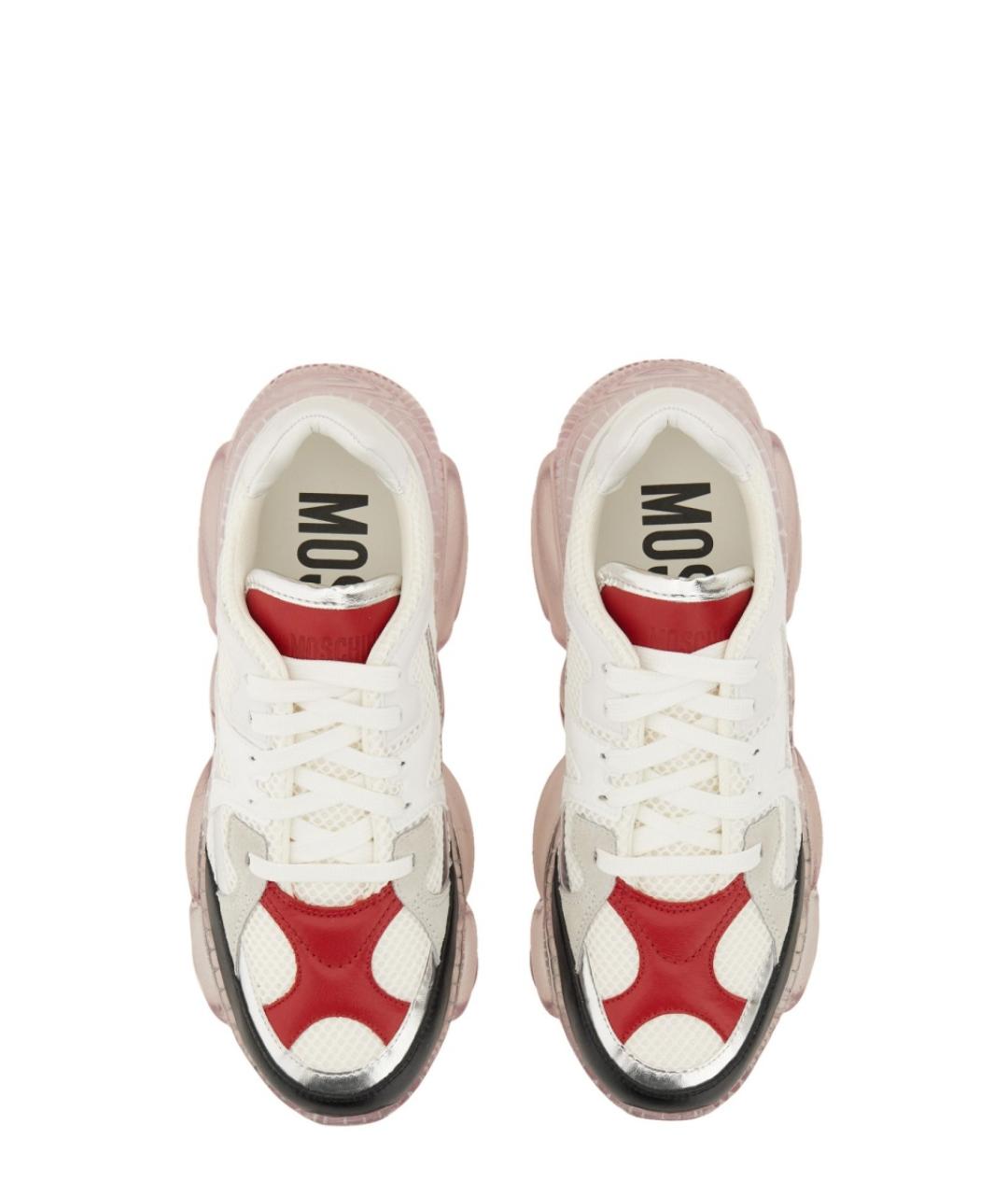 MOSCHINO Белые синтетические кроссовки, фото 5