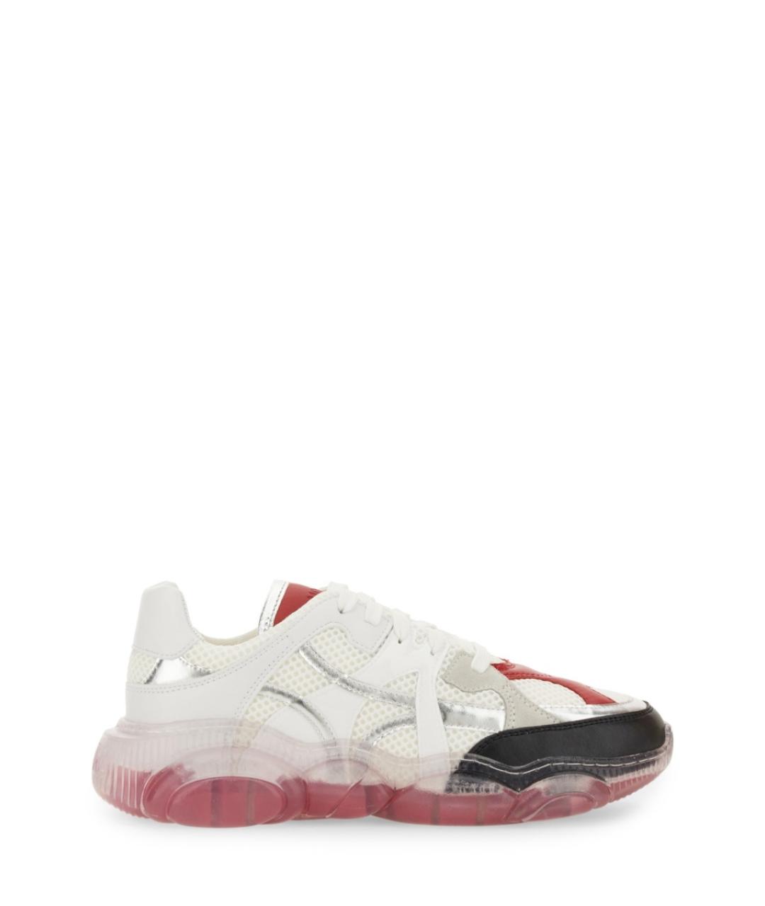 MOSCHINO Белые синтетические кроссовки, фото 1