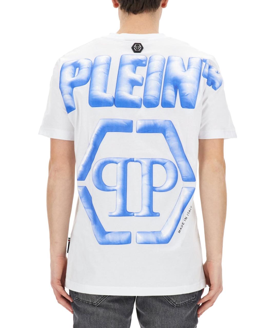 PHILIPP PLEIN Белая хлопковая футболка, фото 3
