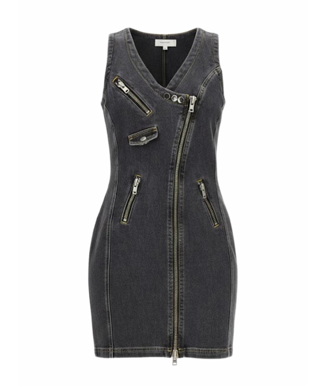 MOSCHINO JEANS Черное хлопковое повседневное платье, фото 1