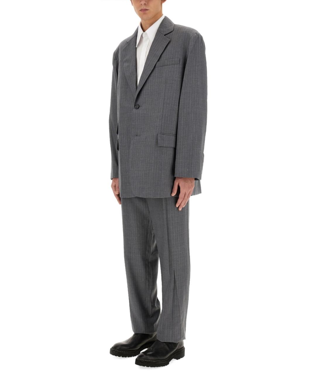 HELMUT LANG Серый шерстяной пиджак, фото 3