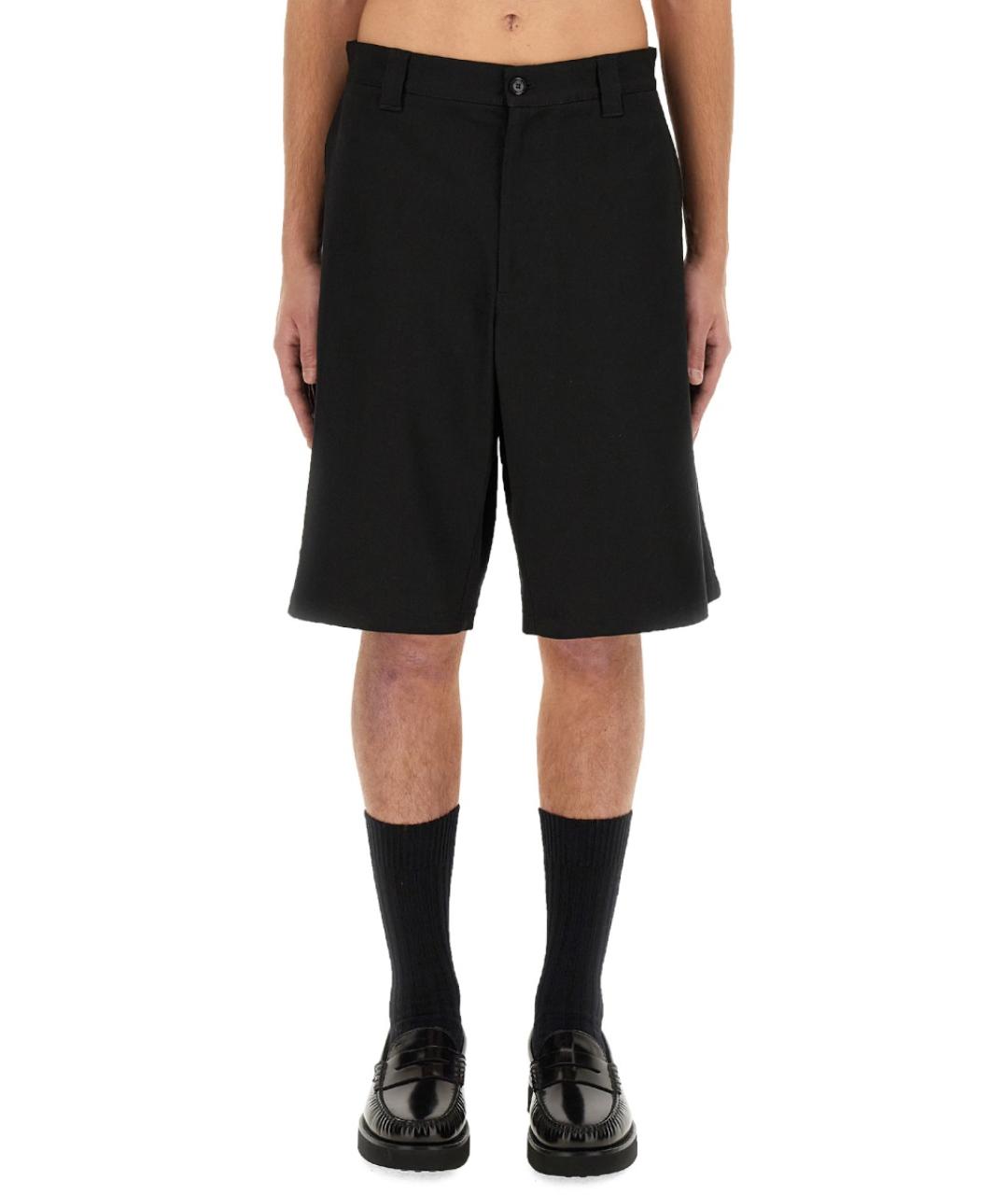 MOSCHINO Черные хлопковые шорты, фото 6