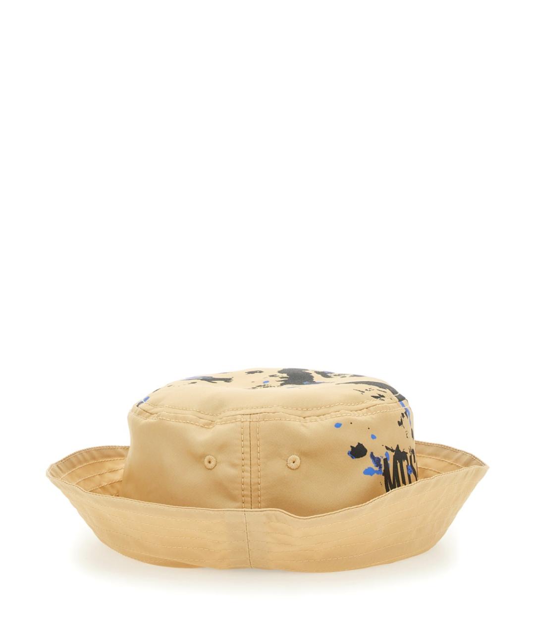 MOSCHINO Бежевая синтетическая шляпа, фото 3