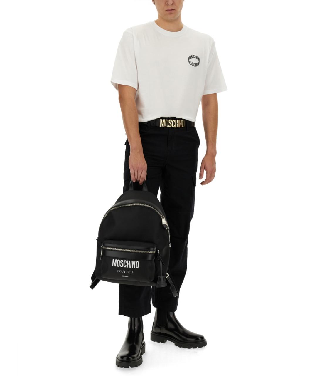 MOSCHINO Белая хлопковая футболка, фото 2