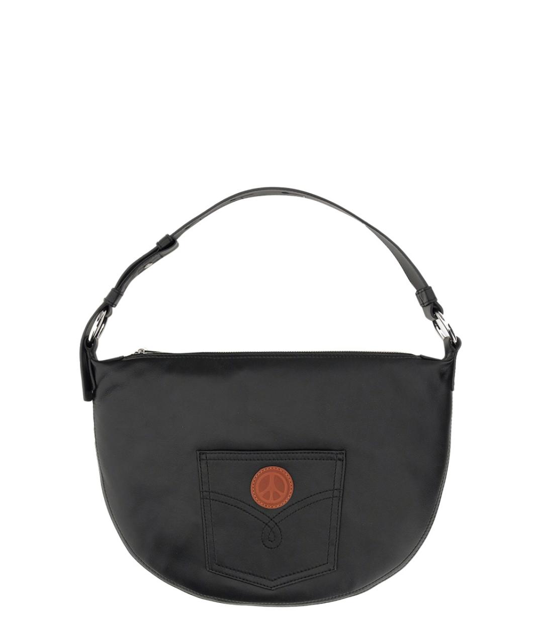 MOSCHINO JEANS Черная синтетическая сумка с короткими ручками, фото 1