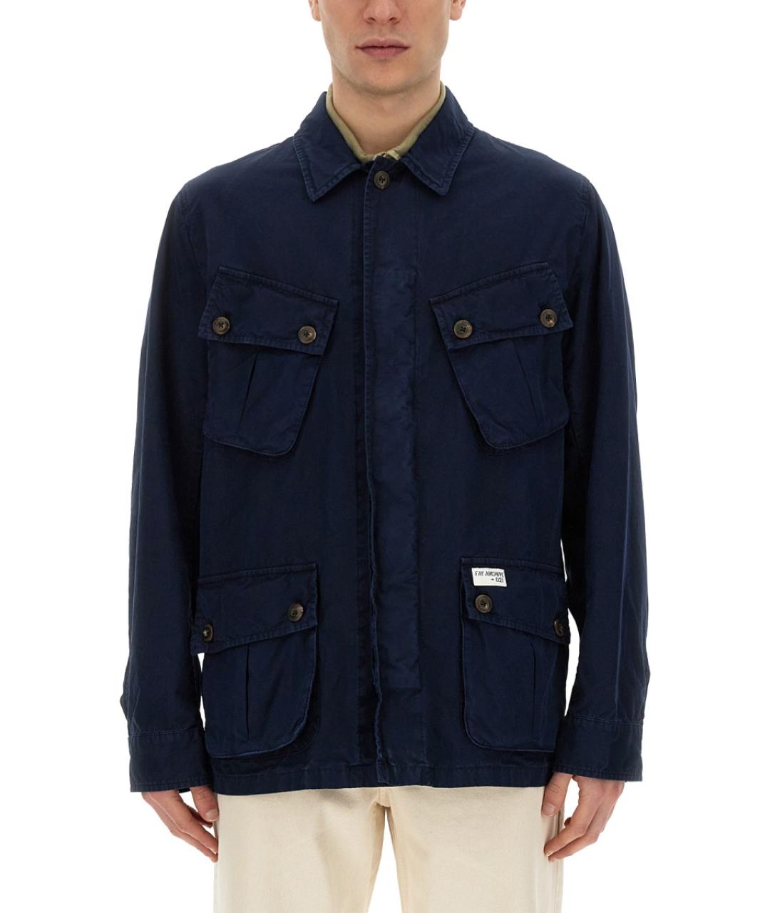 FAY Синяя хлопковая куртка, фото 5