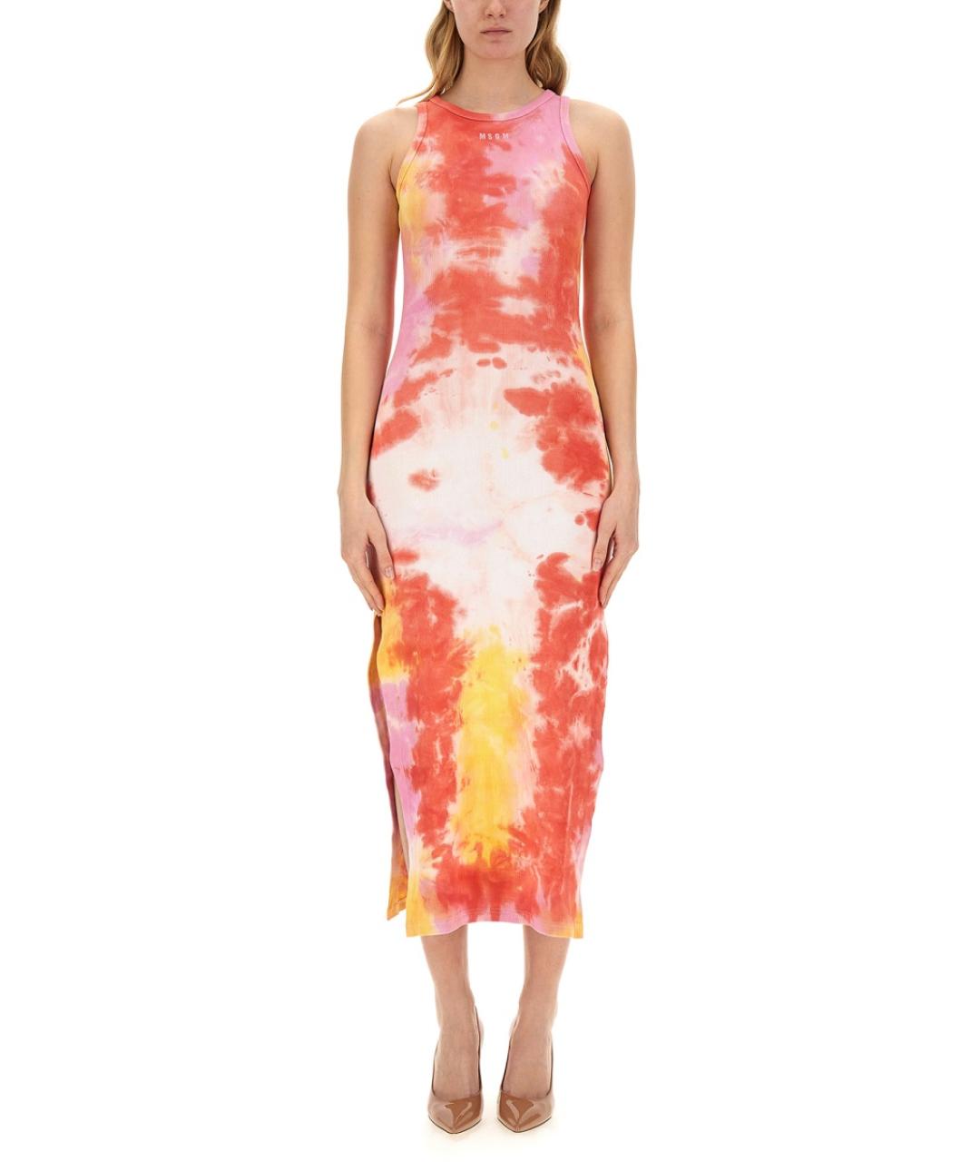 MSGM Мульти хлопковое повседневное платье, фото 5